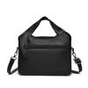 Retro Large Capacity Shoulder Bag Solid Color Messenger Bag PU Commuter Bag