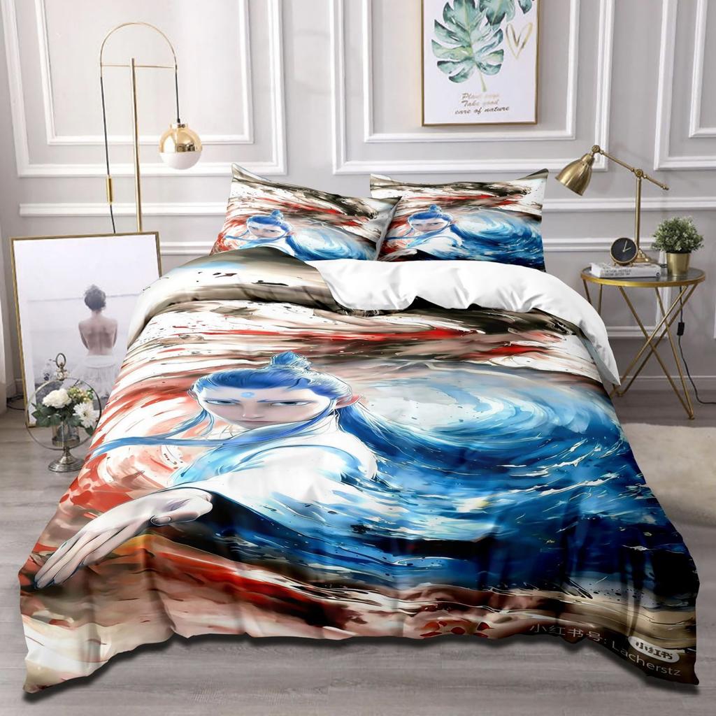 Cartoon Animation Movie Quilt Cover Three-Piece Bedspread