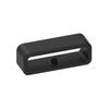 Black Silicone Studded Bezel Strap Keeper 20MM