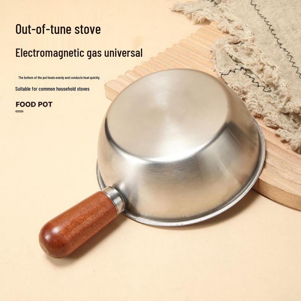 Stainless Steel Multi-Use Bowl: Milk Pot, Noodle Bowl, Oil Pot, Salad & Soup Bowl