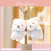 In Bear Charming Belly Wrap Plush Toy Lovable Fluffy Keychain Charm For Bags