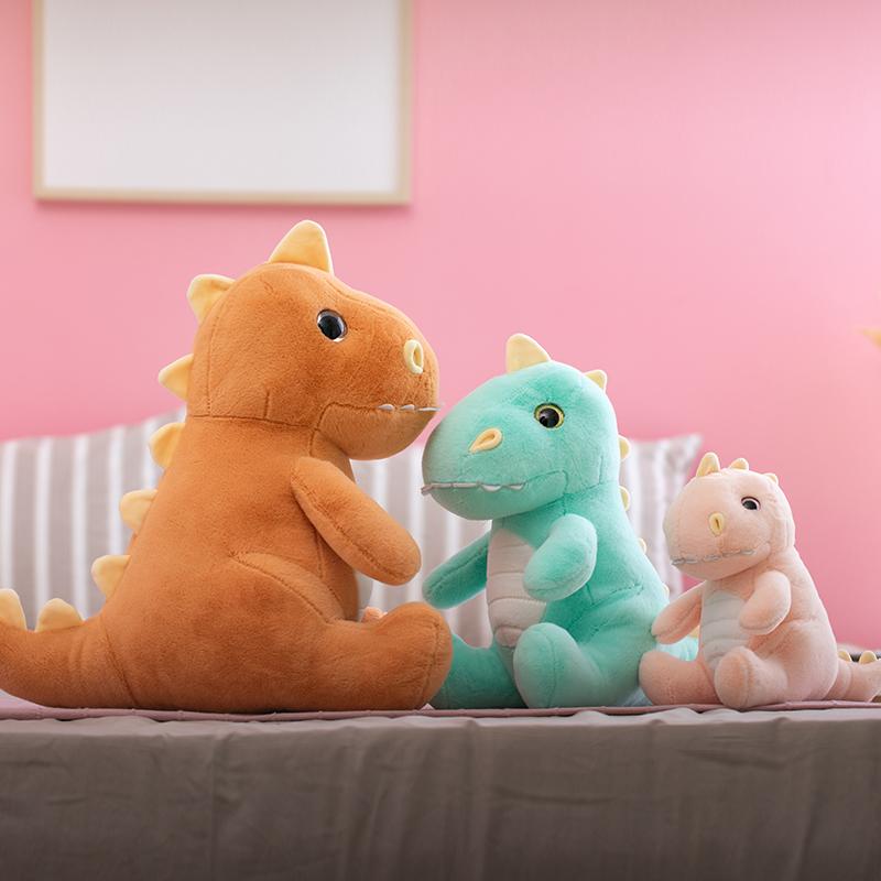 Neues schönes Dinosaurier-Plüschtier, weich, gefüllt, Cartoon-Tier, Drache, Puppe, schöne Wohnkultur, Baby, beruhigendes Kissen, Kinder, Kindergeschenk