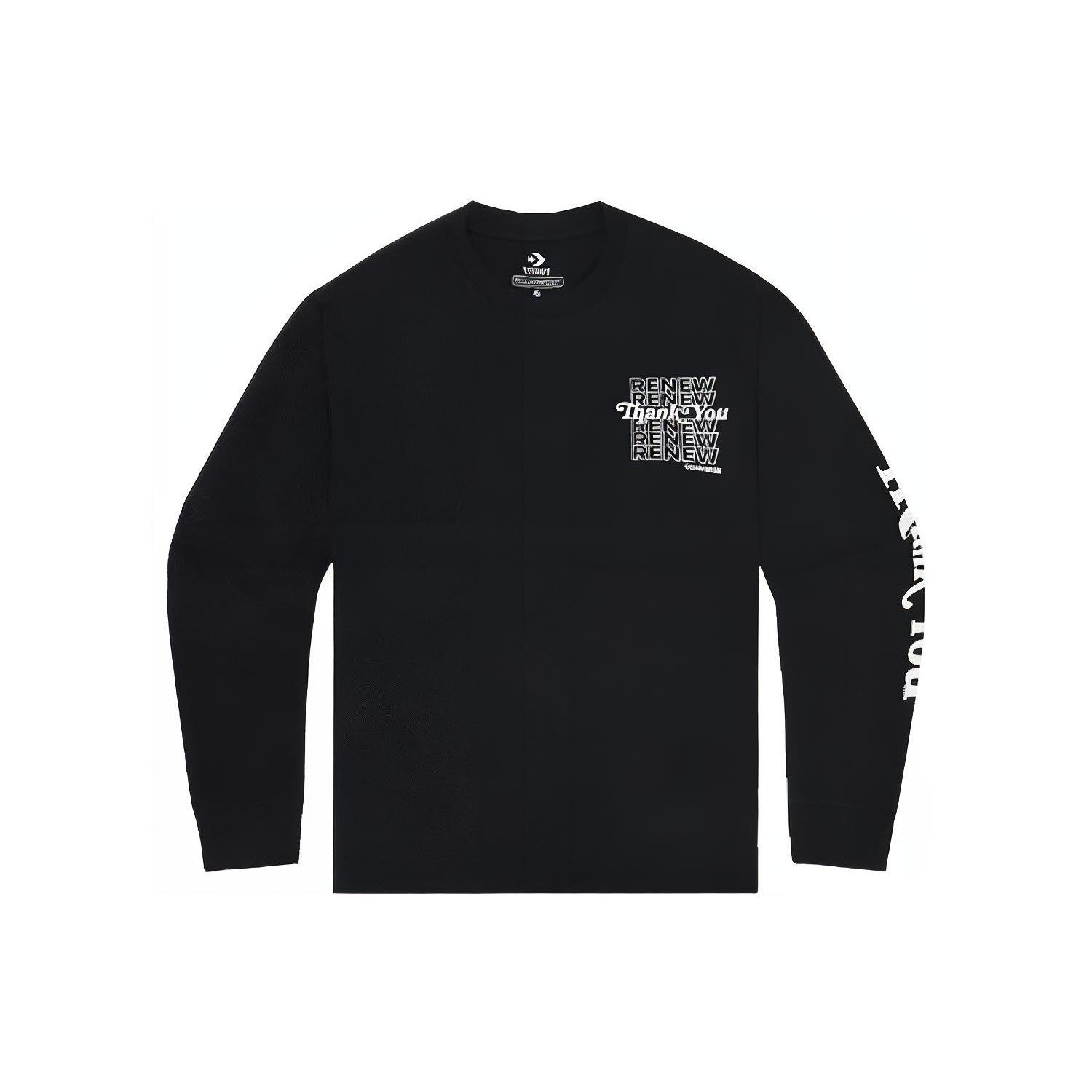 Converse Renew Thank You Long Sleeve Shirt Asia Sizing  Black  Men s 10019500-A03 L