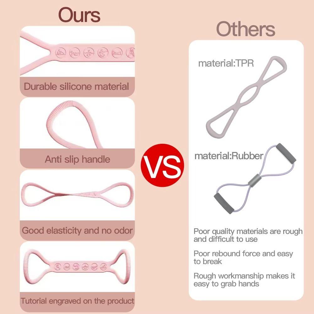 Stretch Strap 8 Shaped Resistance Tension Rope Antiskid 8-character Puller Exercise Gym Equipment