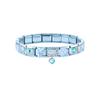 New Shiny Zircon Heart Butterfly Bow Heart Blue Module Italian Charm Links Fit 9mm Stainless Steel Bracelet DIY Making Jewelry