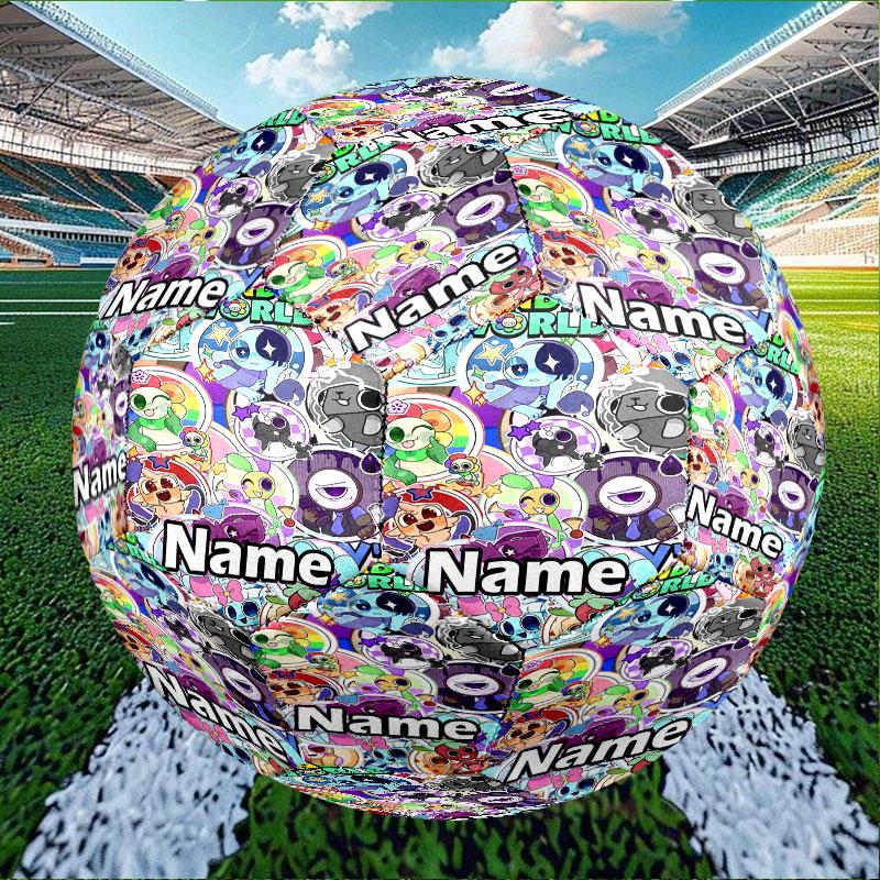 Custom Name Personalized Dandy's World Print Size 5 Soccer Ball Training & Match Football, for Team, Kicking, Gift for Football Enthusiasts
