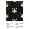 1pc Cozy Cat-Themed Flannel Blanket - Soft, High-Quality Digital Print, Polyester, All-Season Use, Perfect Gift for Family