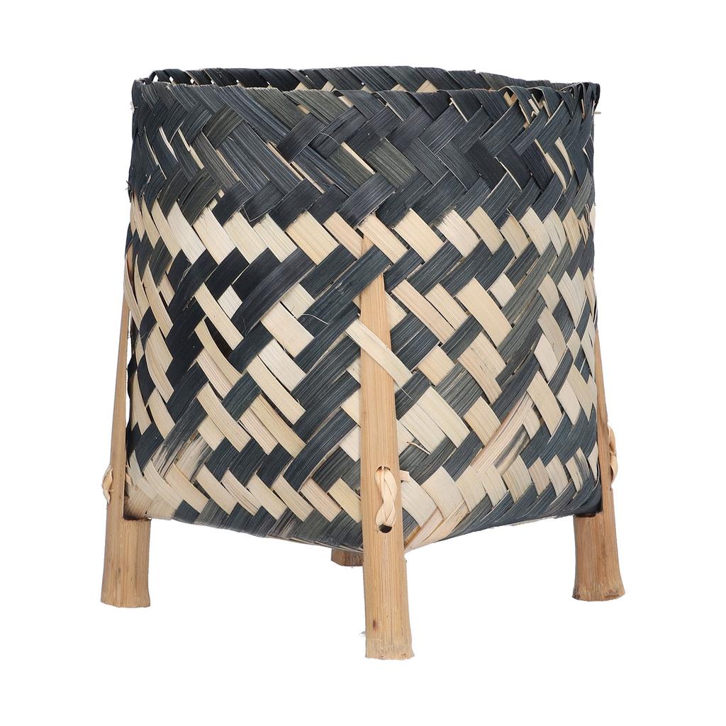 Handwoven Basket, Natural Planter for Indoor Plants Living Room Decor