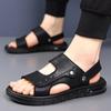 Estate Alta Qualità Pelle Nuovi Sandali Ciabatte Casual Morbide da Uomo Comode Slip on Sandali da Uomo Trekking Outdoor Sandali