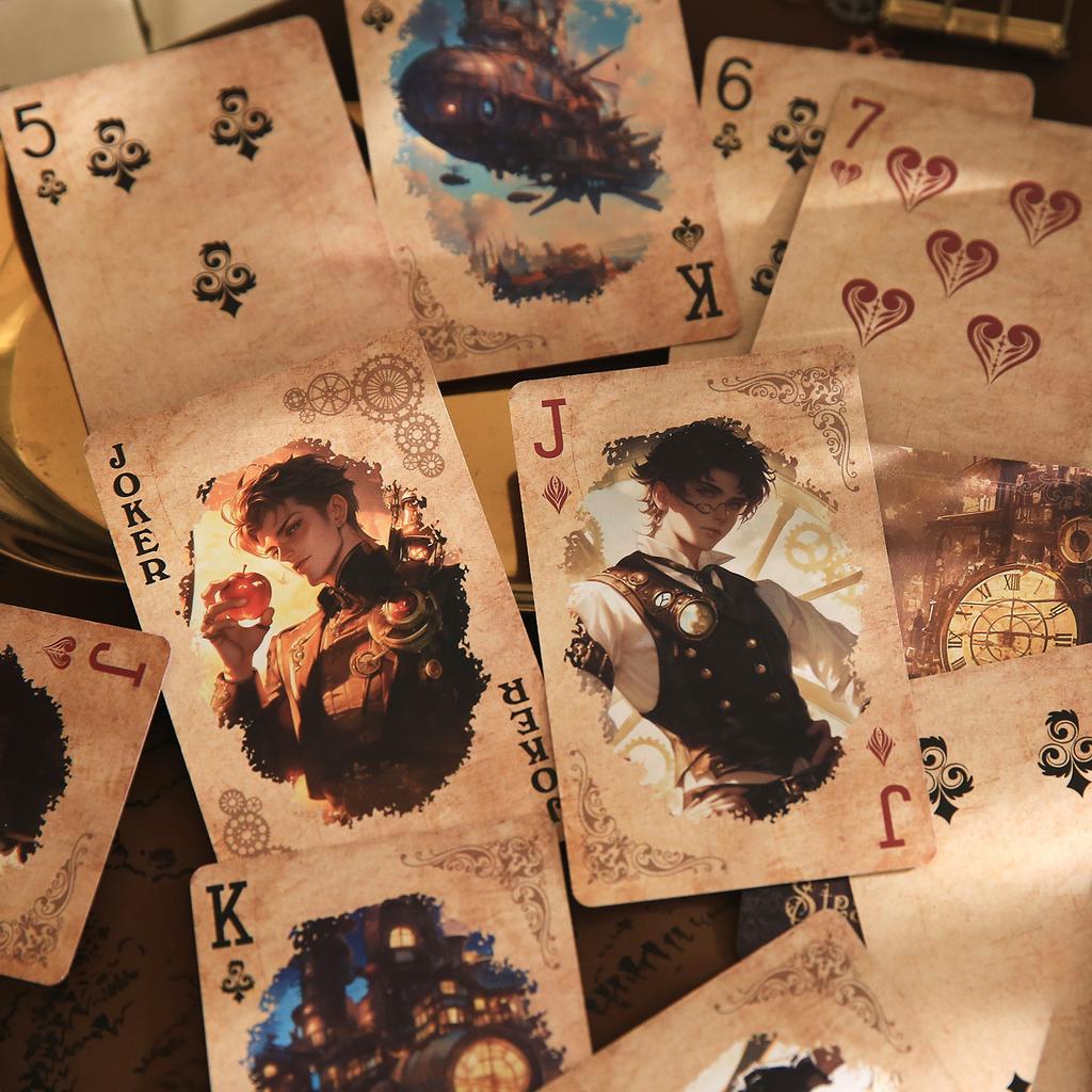 55 Stuks/doos Speelkaart Personages Landschap Punk Thema Serie Kaarten Voor Multiplayer Spel Ontspanning Entertainment Decoratie