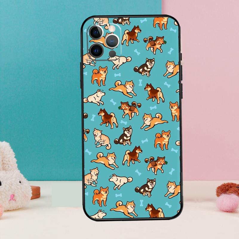 DOGE MEME Shiba Inu Hund Handyhülle Für iPhone 16 14 13 12 11 15 Pro Max 12 13 mini XR 15 16 Plus 16e Hülle Coque