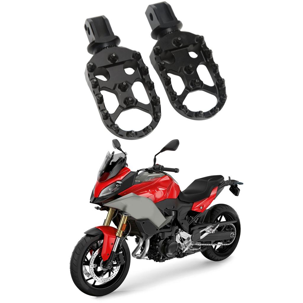 1 Pair Motorcycle Rear Footpegs CNC Aluminum Anodized   Replacement for F900R F900XR 2020‑2022