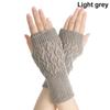 Fashion Winter Autumn Warm Fingerless Wrist Gloves Exposed Finger Half Mitten Knitted Wool Glove