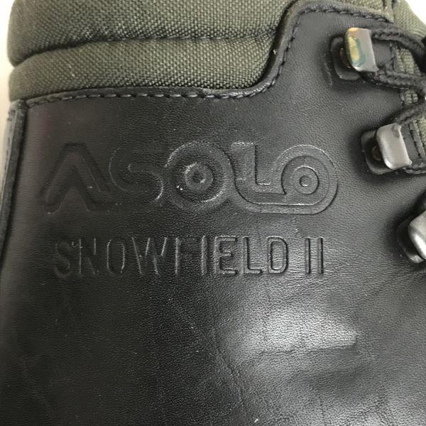 ASOLO Snowfield2 Vintage Schneetrekking Skischuhe 40 25 schwarz Leder Skischuhe(GEBRAUCHT)