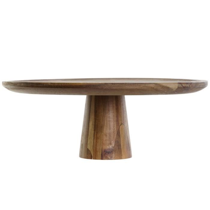 Plateau de service - Servive - TAPAS - Bois d'acacia - 36x36x14 cm - Rond