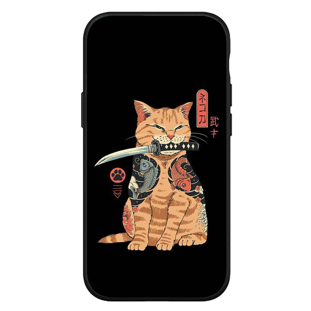 For iPhone 16 15 Xiaomi Redmi Note 14 13 12 11 Pro Max X 8 16e Samsung Galaxy S25 S24 S23 Moto OPPO Huawei Bushido Japan The Samurai Ninja Phone Case