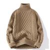 Men's Retro Japanese Knit Loose-Fit Sweater with Velvet Layer