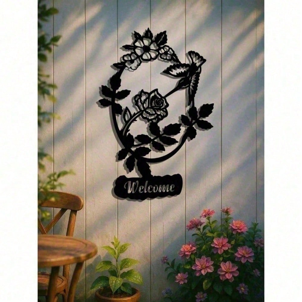 Vintage Metal Bird & Butterfly Wall Art, Rustic Outdoor Garden Decor, Steampunk Indoor Gift