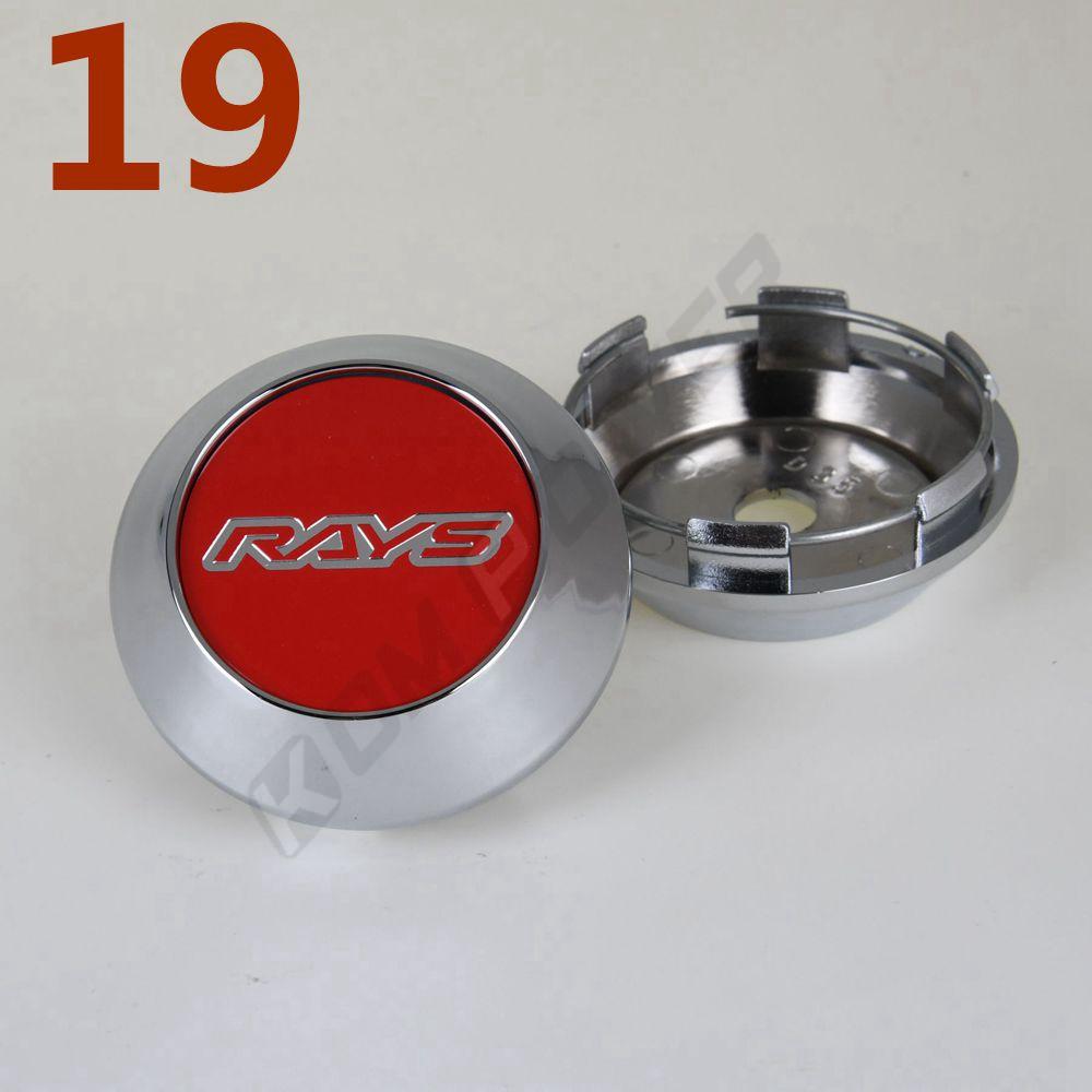 4PCS OD 68MM / ID 62MM Sport Rim Cap RAYS VOLK Racing Logo Sticker Wheel Cover Cap Wheel Center Hub Caps Silver & Black & Bronze