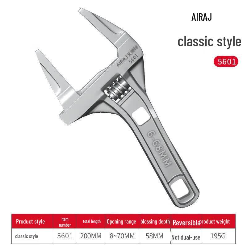 Multi-functional Adjustable Bathroom Wrench