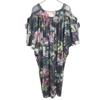 Paul Smith Floral No sleeve V neck one piece M Charcoal black, etc. Women Used