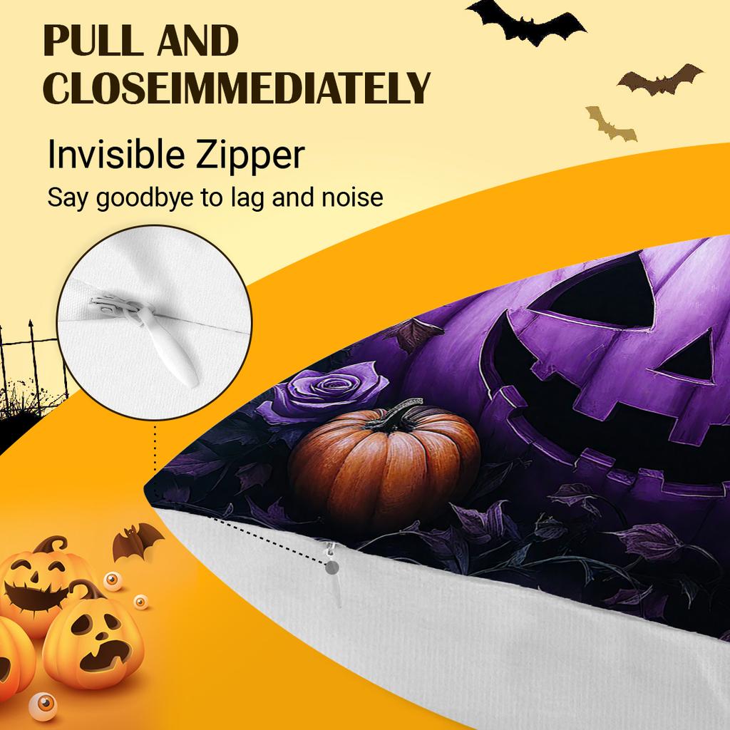 Halloween Theme Pillowcase Bedroom Sofa Cushion Cover 100% Polyester Living Room Cushion Pillowcase Home Decor