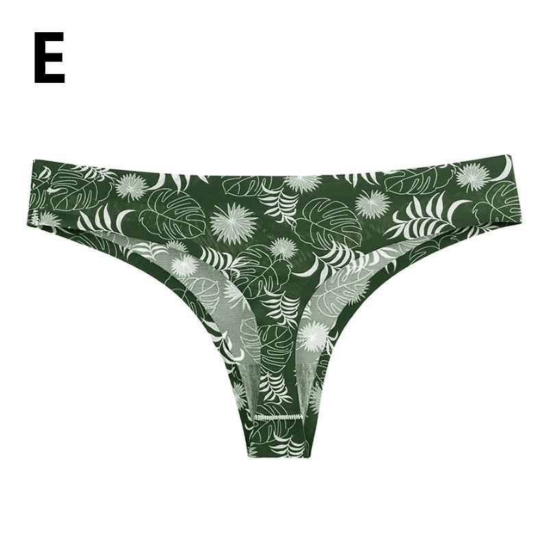 Buy Women's Sports Underwear Ice Silk Knickers Seamless Plus Size Thong Panties Sexy Lingerie at