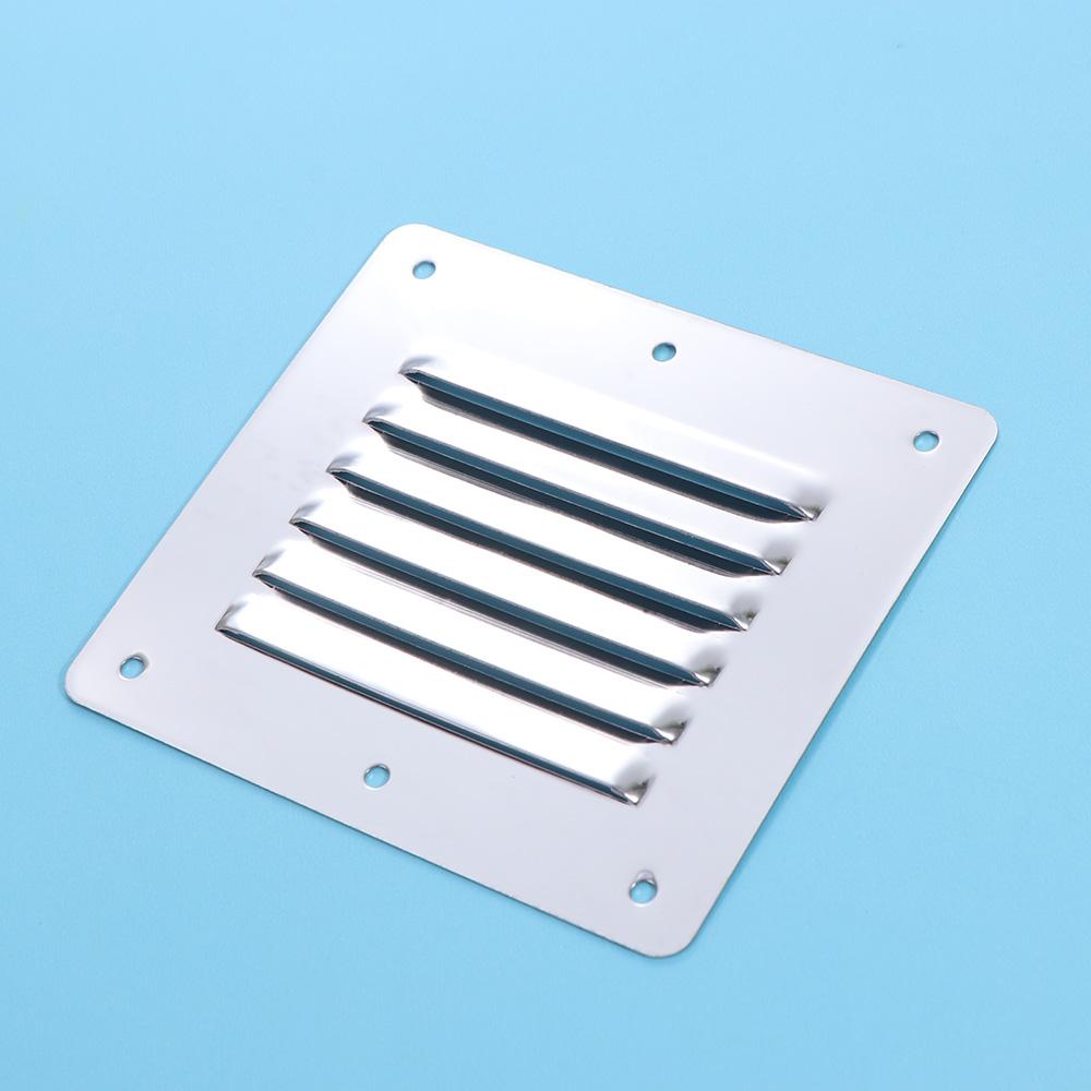 Square Louvered Vent Cover Silver Window Square Vents Marine Boat Air Vent Plate  RV Trailer