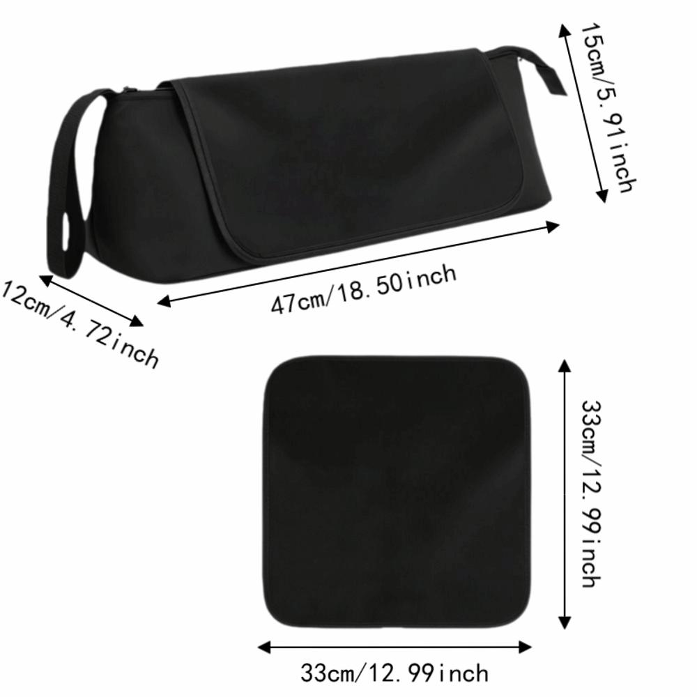 Foldable Magnetic Curler Storage Bag Large Capacity Curling Iron Carrying Case  Travel Use