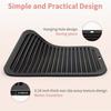 BEPAN Heat Resistant Silicone Mat Pad for Hair Curling Iron Non-Slip Hair Straightener Pad with Thick Wave Texture and Hanging Holes