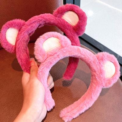 Haarreifen Rutschfest Ultra Weich Cosplay Kopfschmuck Plüsch Bärenohren Plüsch Stirnband Haarschmuck