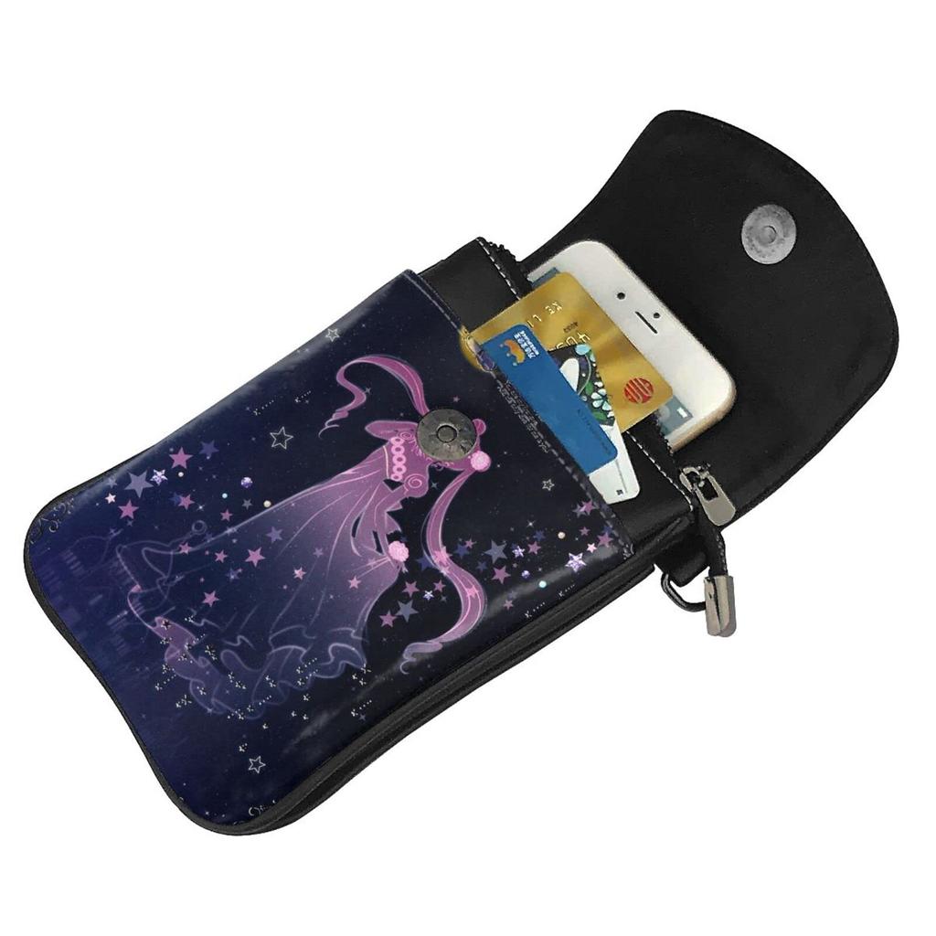 This Sailor Moon smartphone pouch is a genuine leather shoulder bag for women and thin and making it a popular and cute pouch or crossbody It measures