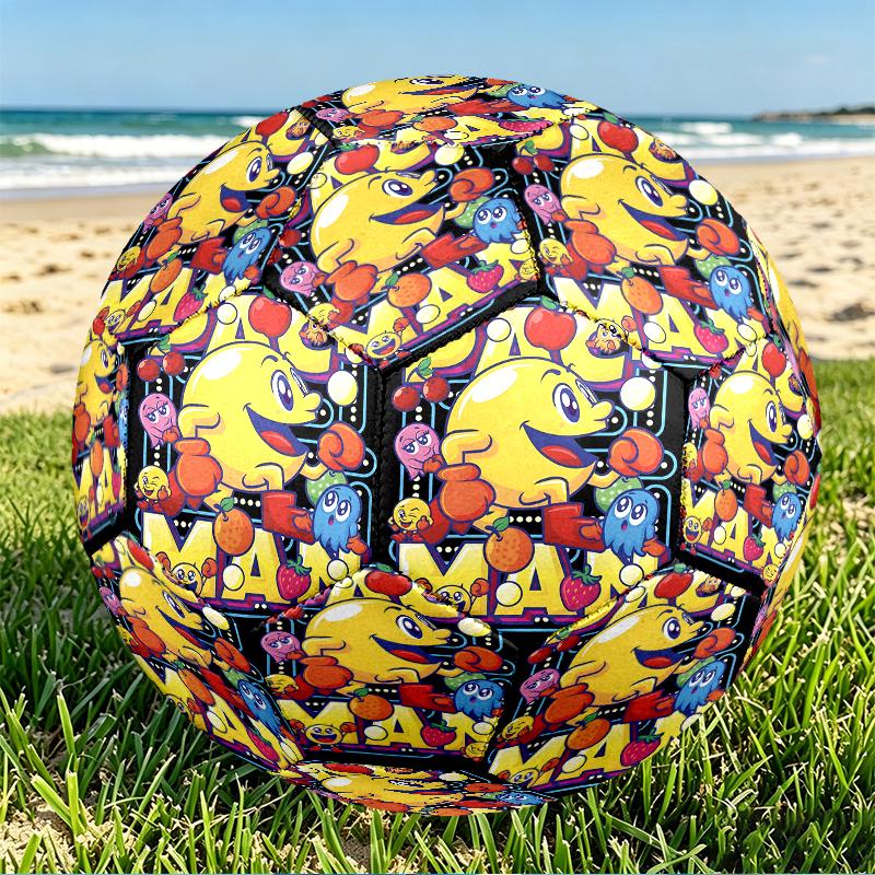 Game MAN Print Size 5 Soccer Ball, PU Wear Resistant Football for Match Training and Daily Practice, Birthday Gift for Soccer Fans