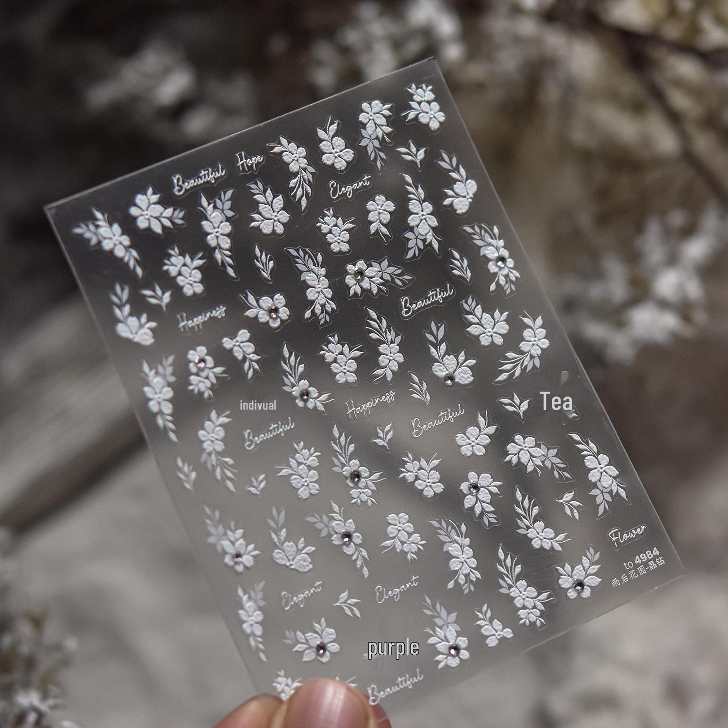 

Tomoni Crystal Diamond Nail & Jewelry Stickers: Kids DIY After-Rain Garden Mobile Decorations