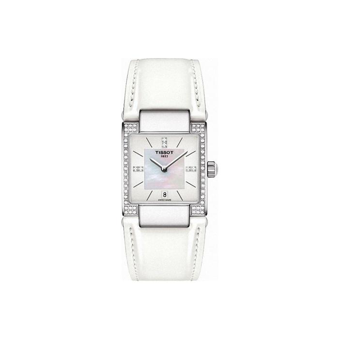 TISSOT T LADY T02 Кварцевый механизм Водонепроницаемость 50 метров Женские часы 31,6 мм Белый циферблат T090.310.66.116.00 White Regular Watch Box