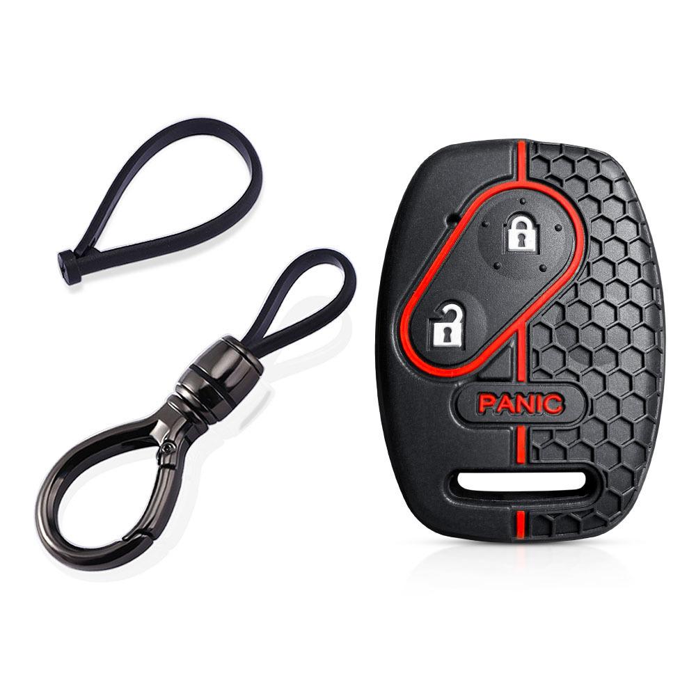 For Honda CRV SRV FRV Fit Civic Accord Jazz For Acura CSX Silicone Key Case Fob Accessories Holder Key Cover Shell