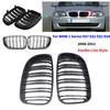 Left&Right Doulbe Line Style Grille For BMW 1 Series E87 E81 E82 E88 2008-2011 Car Grille Front Bumper Kidney Grill ABS Parts