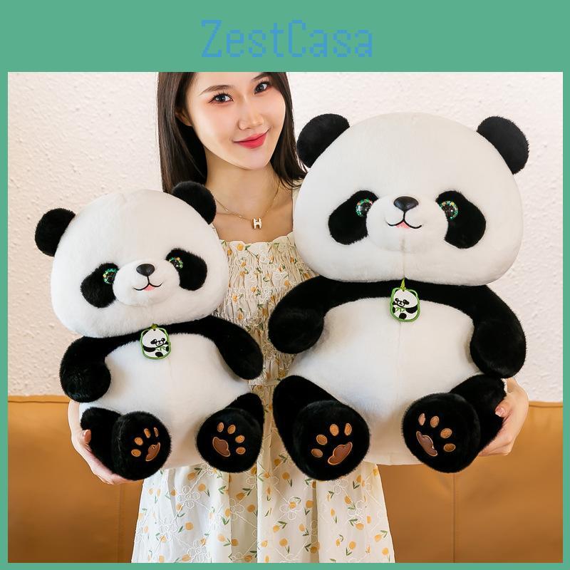 Fun Plush Panda Toy Cute Cartoon Zoo Souvenir Girl Kids Playful Keepsake Gift