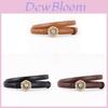Elegant Leather Belt For Women With Smooth Buckle And Chic Style For Office And Casual Wear