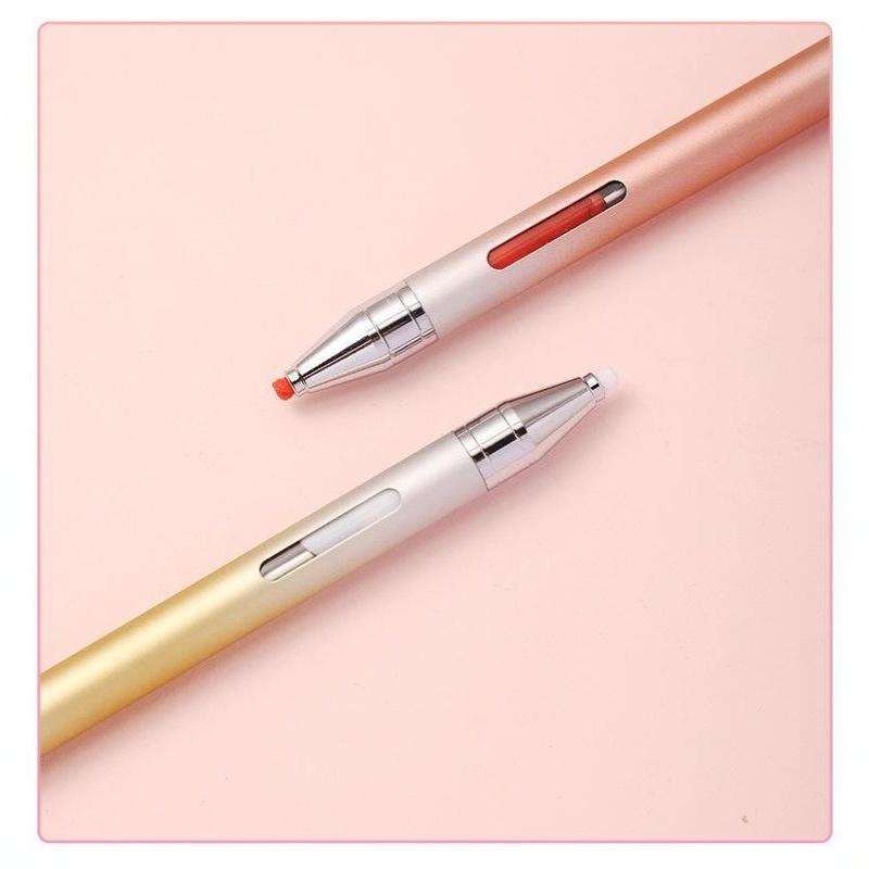 Gradient Point Drill Wax Stick With Self-Adhesive Rotating Nail Art Tool, Portable Dotting Pen For Nail Salon Use Nail Art Pen