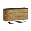 Komoda 6 Szuflad Na Nogach Loft Artisan Czarny