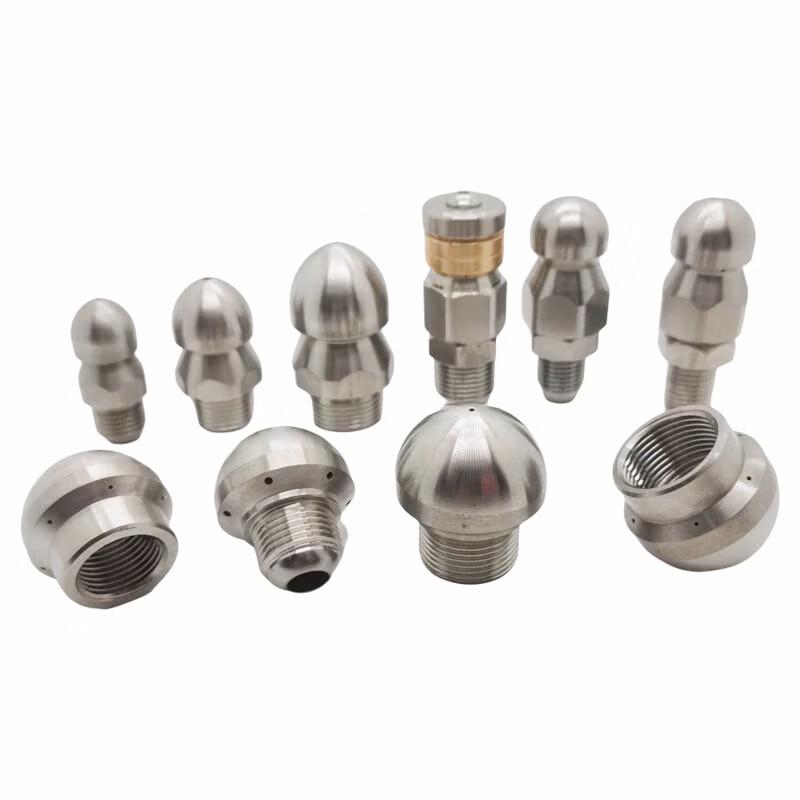 M22 External Thread 304 Stainless Steel Mushroom Head Nozzle