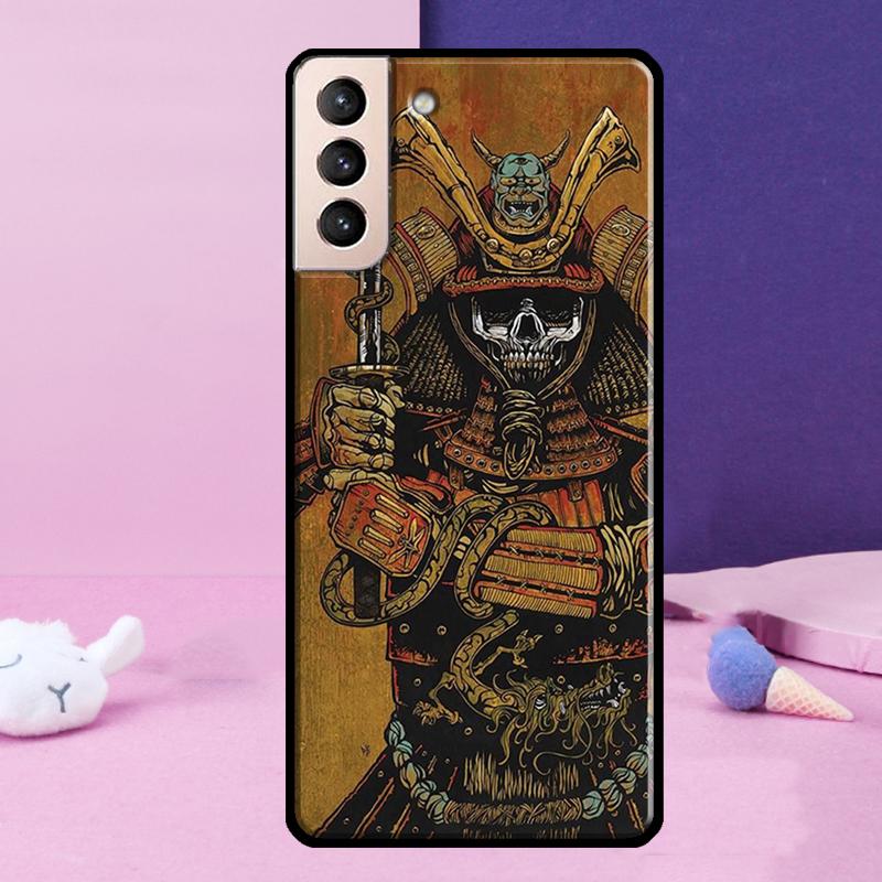 Japanese Samurai Phone Case For Samsung Galaxy S25 S24 Ultra S9 S10 S20 S21 S22 Plus S23 FE S24 FE Cover