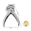 Eyelet Setting Tool for Belt Holes with Punch Pliers and 100 Pcs Hollow Grommets