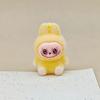 Three-dimensional Flocking Keychain Pendant Cute Bag Accessories Doll Cartoon Ornament