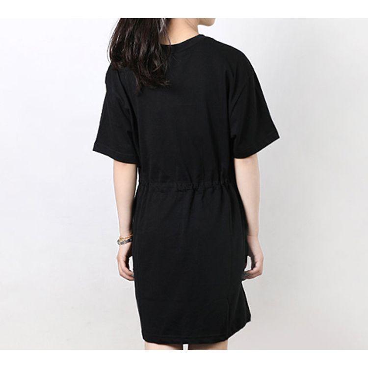 Nike Sportswear 3D Shadow Print Short Sleeve Dress Women Dress Black CU5173-010
