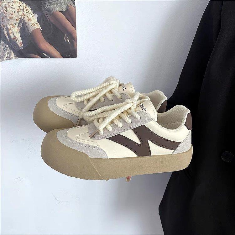 

Немецкие тренировочные белые туфли женские 2024 новые летние повседневные туфли ретро ниша универсальные трендовые спортивные студенческие туфли для сноуборда 40