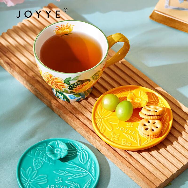 JOYYE Hand-painted Ceramic Floral Mug