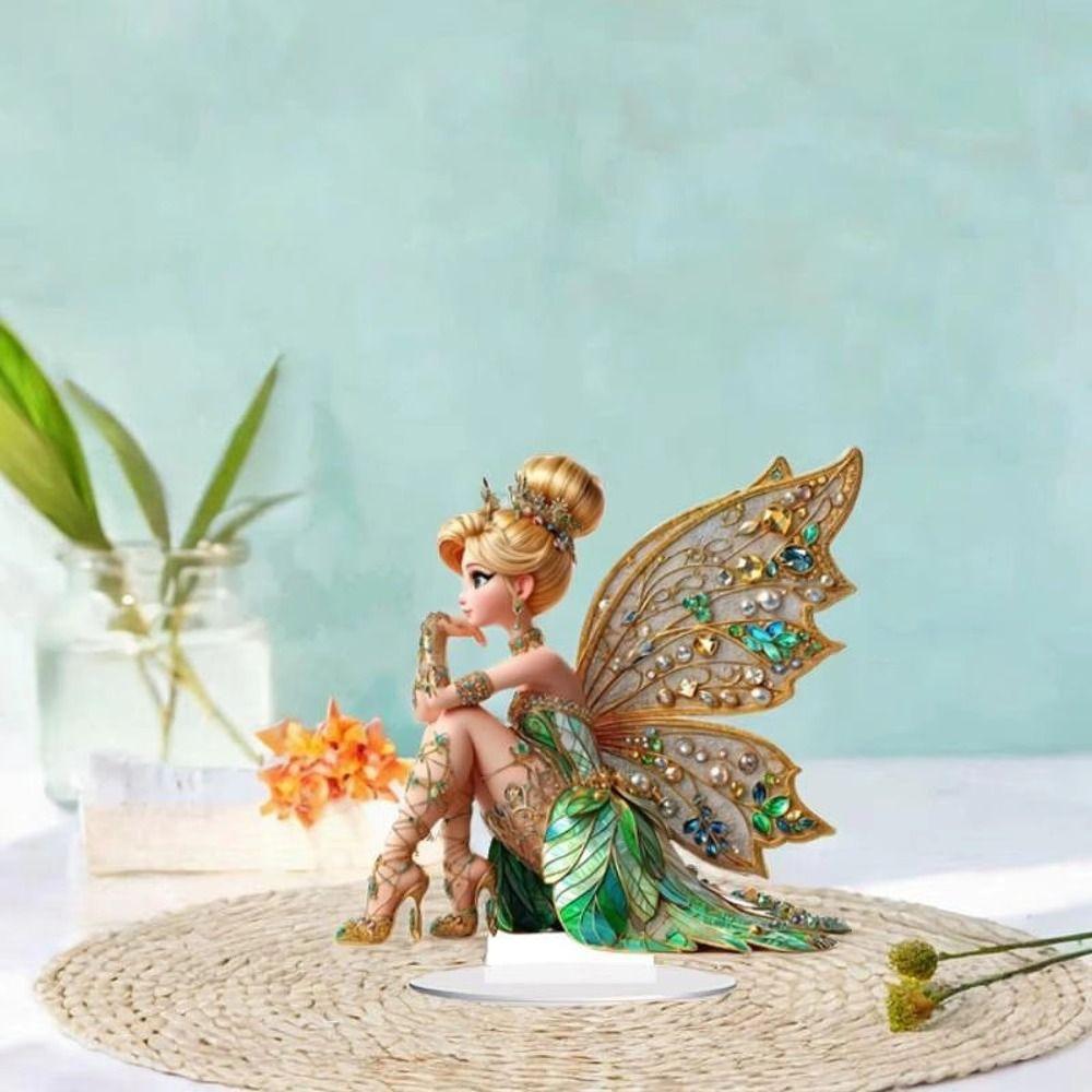 Se základní akrylovou sochou víla Ornament Vodotěsný Stolní Ornament Stolní dekorace