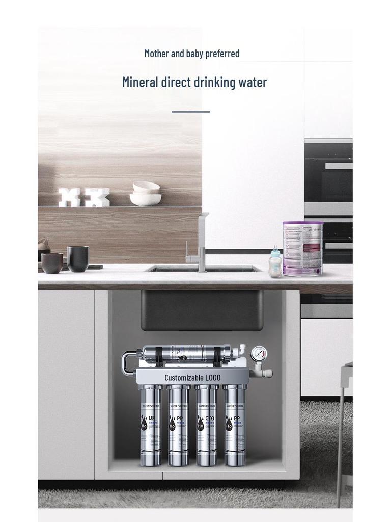 Five-Stage Stainless Steel Whole House Ultrafiltration Water Purifier for Direct Drinking